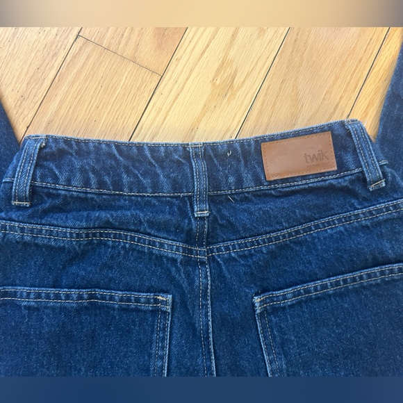 Twik Classic Dark Blue Wide Leg Jeans - Picture 3 of 9